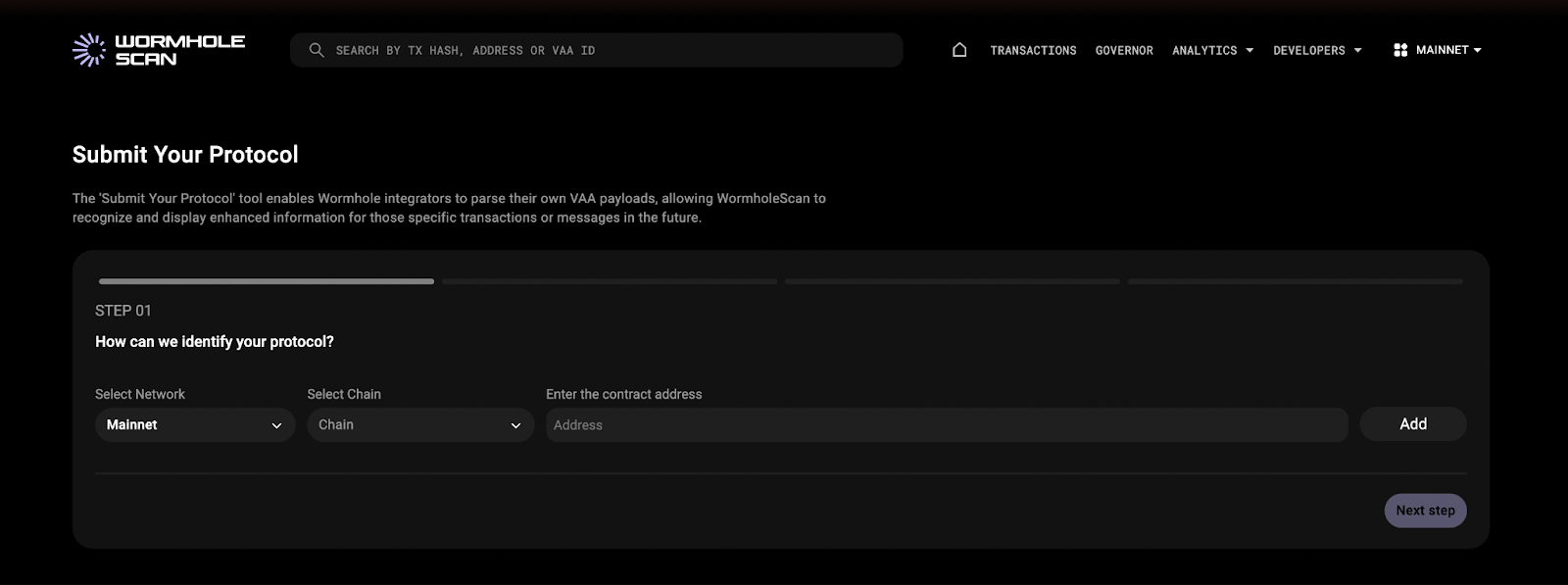 WHscan submit